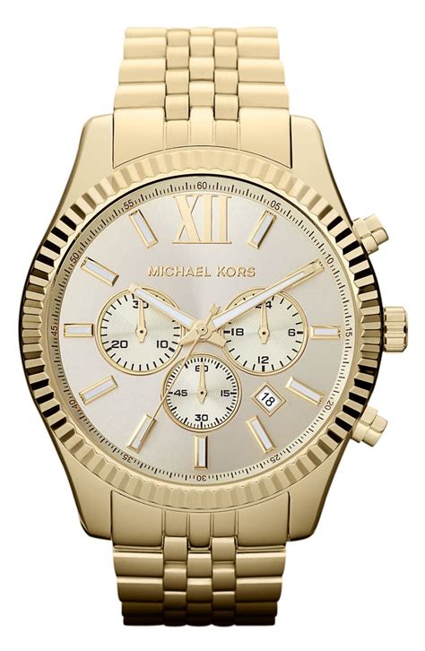 how to set date on michael kors chronograph watch|Michael Kors lexington watch men's.